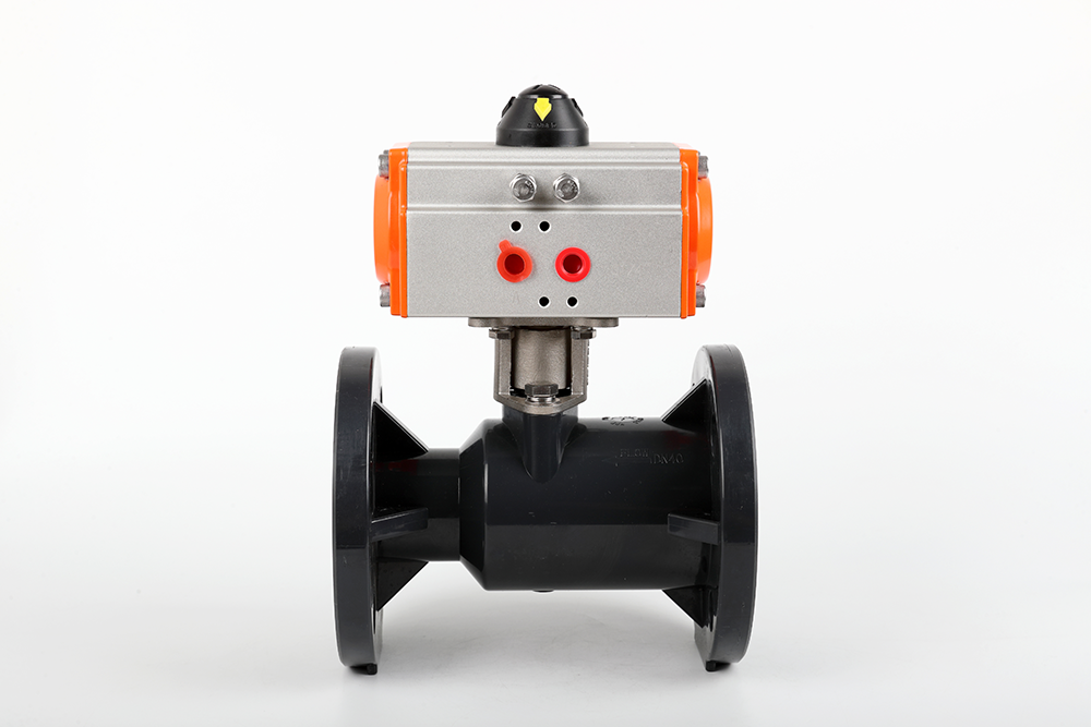 临漳气动法兰一体球阀